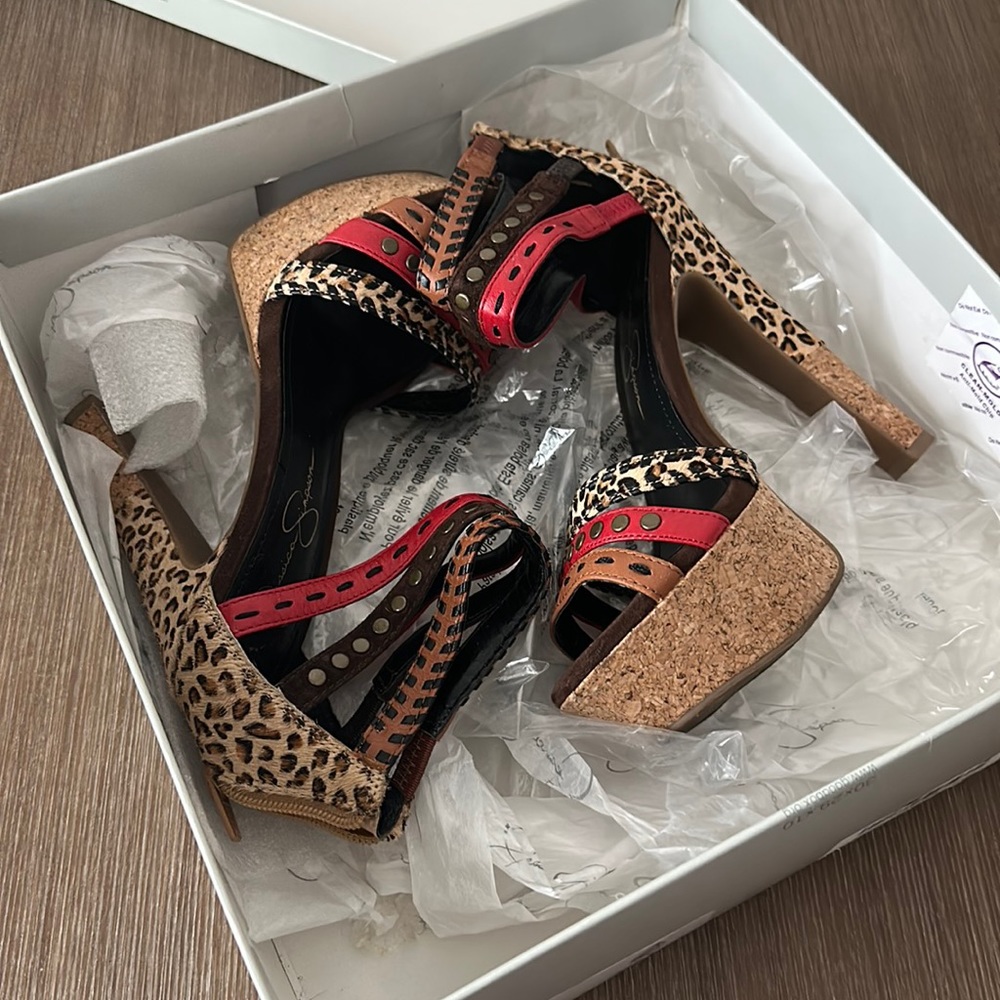Jessica Simpson Leopard Heels